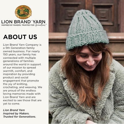 Lion Brand Wool Yarn, Light Thick and Fast Yarn, Soft and Bulky Yarn for Knitting, Crochet and Crafting, Pack of 3, Bubblegum