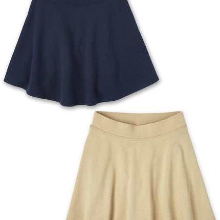 Lot de 2 skorts en tricot Ponte pour filles The Children's Place, couleur Tidal, taille XXL (16)