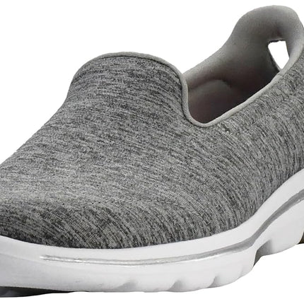 Skechers Women's Go Walk 5-Honor Sneaker, Grey, 3.