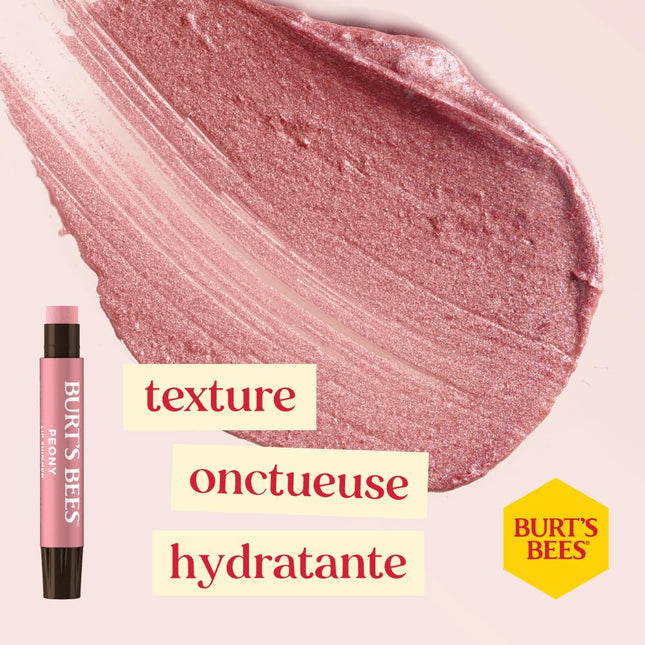 Burt's Bees Gift Set, 3 Lip Shimmers in Peony, Rhubarb and Fig Shades, Kissable Colour, 3x2.6g, Multi, 11.05 grams, 3.0 count
