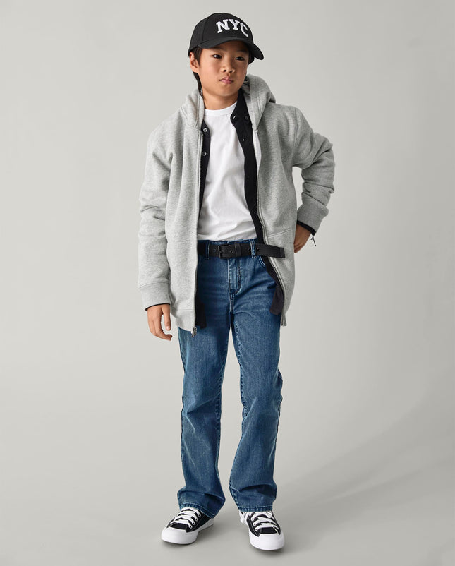 The Children's Place Big Boy's Slim Size Bootcut-Jeans, Dark Jupiter 95 5