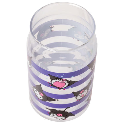 Silver Buffalo Sanrio Hello Kitty and Kuromi, 2 Pack Glass Tumbler, 16oz