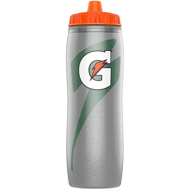 Gatorade Insulated Squeeze Bottle, 30oz, Silver, BPA Free, Double-Wall Insulation