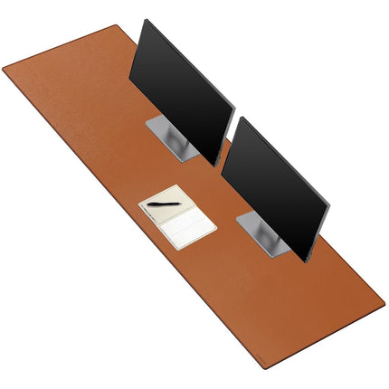 ZORESYN PU Leather Desk Mat Black - 170x50cm Large