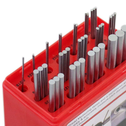 Accusize Industrial Tools U.S. and Metric Thread Measuring Wire Sets, Eg06-1002