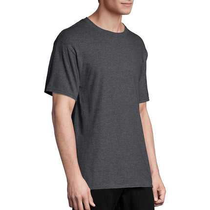 Hanes Men's ComfortSoft Long Sleeve T-Shirt 4-Pack, Charcoal Heather, XXL