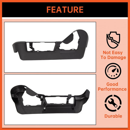 ECOTRIC Panel de cubierta del embellecedor del asiento delantero del lado del conductor Compatible con Ford F150 Lincoln Mark LT 2009-2014 Reemplazo para 9L3Z-1662187-EA, F761 NO apto para asientos eléctricos con ajuste manual y Super Cab.