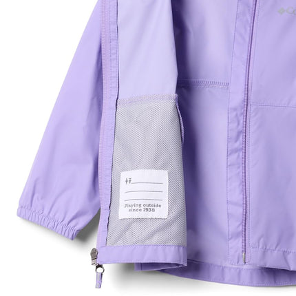 Columbia Rain-zilla Jacket Waterproof Jacket for Girls, Paisley Purple, XS