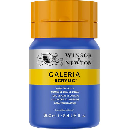 Winsor & Newton Series 1 250ml Bottle Galeria Acrylic Colour with Nozzle Cap - Cobalt Blue Hue