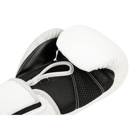 Everlast Powerlock 2R 12oz Boxing Gloves, White/White Boxing Gloves for Bags, Mitt Work & Sparring, Advanced Turnback Wrist Support, Quad Layered Foam Inner & Ergonomic Grip - Authentic Everlast Gear