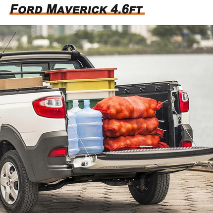 Alfombrilla MIROZO para cama compatible con Ford Maverick Hybrid 2022-2024, revestimiento de caja de camioneta de alta resistencia, protección para todo tipo de clima, alfombrilla para caja de camioneta