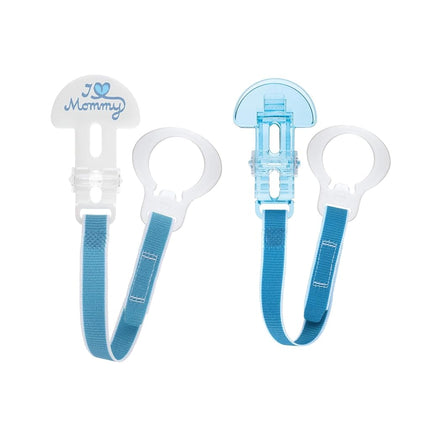 MAM I Love Mommy Double Pacifier Clip, Boy by MAM