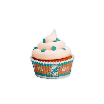 Sports Vault NFL Miami Dolphins Baking Cupslarge, Team Colors, One Size