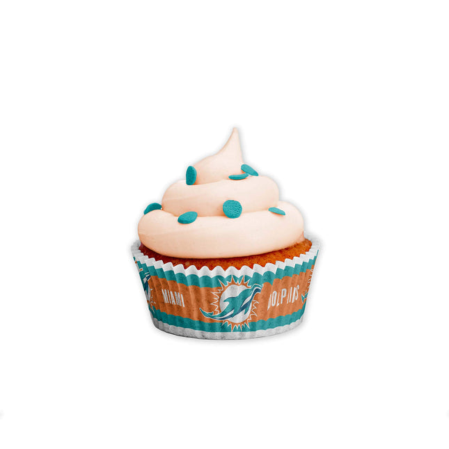 Sports Vault NFL Miami Dolphins Baking Cupslarge, Team Colors, One Size
