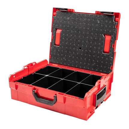 TEKTON Stacking Tool Box (L-BOXX 2) with 8-Cavity Parts Tray and Lid Insert | OLB91002