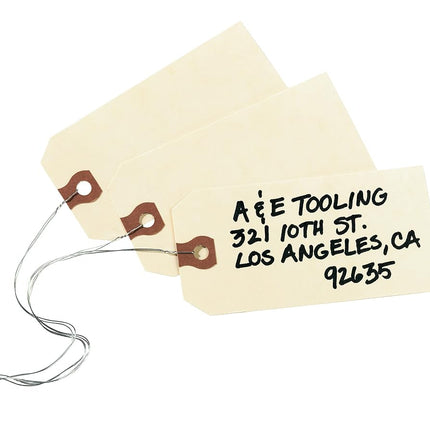 Avery Shipping Tags with Wire, 11.5 pt. Stock, 2-3/4" x 1-3/8", 1,000 Manila Hang Tags (12601)