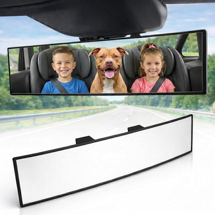 11.8" ICBEAMER Clip On Rear View Mirror | Flat Cle