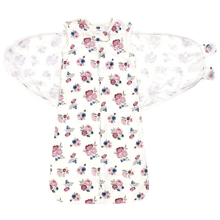Hudson Baby Bebé Niña Saco de Dormir Envolvente Convertible, Floral Rosa Viejo, 3-9 Meses