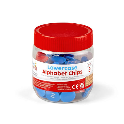 Learning Resources Lowercase Alphabet Counters, Set of 6 x 26 Counters with Consonants & Vowels for Classroom & Home Literacy Learning Activities, Ages 3+, Multicolor,One Size,94473