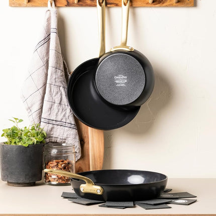 GreenPan GP-CRA FBl Alu Magn Bl 9011+Bl_INFP8 Batterie de cuisine 3 pièces (20+24+28) + PS