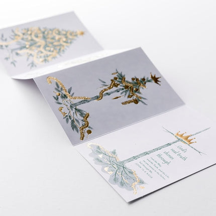 Dayspring Tree to Cross - 18 Premium Christmas Greeting Cards - Special Edition, Multi, 4 3/4" x 6 7/8"