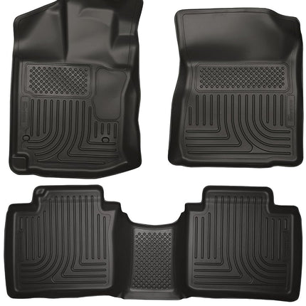 Husky Liners Fits 2012-14 Toyota Venza Weatherbeater Front & 2nd Seat Floor Mats,99541,Black