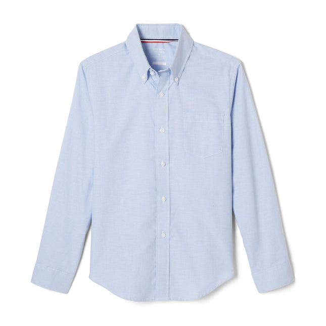 French Toast Boys' Long Sleeve Oxford Shirt (Stand