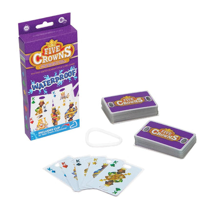Five Crowns Waterproof Rummy Style Card Game for Kids, Family Game Night