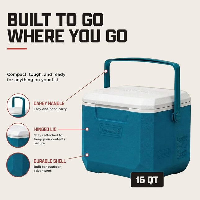 Coleman CHILLER 16QT 5877 OCEAN/W/W C4
