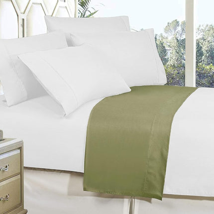 Elegant Comfort Premium Hotel Quality 1-Piece Flat Sheet, Luxury and Softest 1500 Premium Hotel Quality Microfiber Bedding Flat Sheet, Wrinkle-Free, Stain-Resistant, King, Sage