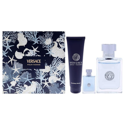 Versace Pour Homme by Versace for Men - 3 Pc Gift 