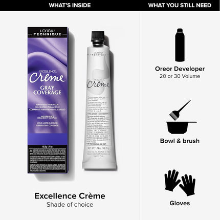 L'oreal Excellence Creme Permanent Hair Color, Medium Blonde No.8, 1.74 Ounce