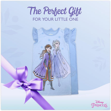 Disney Girls' Nightgown, Soft & Cute Pyjamas for Kids Nightdress, Frozen 2, 6