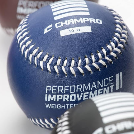 Champro Training Baseballs, Set of 6 (Red/Maroon/Green/Yellow/Blue/Black, 9-Inch)