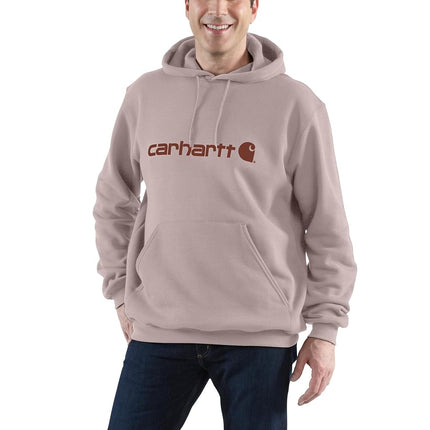 Carhartt Men's Loose Fit Midweight Logo Graphic Sweatshirt, Mink, M