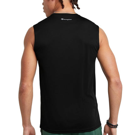 Champion Men's Double Dry Muscle Tee, Black, XXL Tall