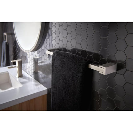 Moen BP3718BN KYVOS BARRE PORTE-SERVIETTE 18 PO BN, Nickel brossé, 18 pouces