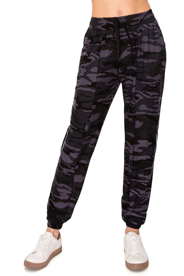 ALWAYS Women's Zipper Jogger Track Pants - Premium Soft Stretch Sweatpants 153 M