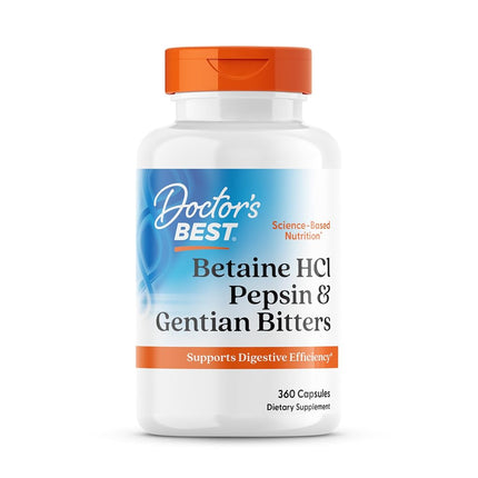 Doctor's Best Betaine HCI Pepsin and Gentian Bitte