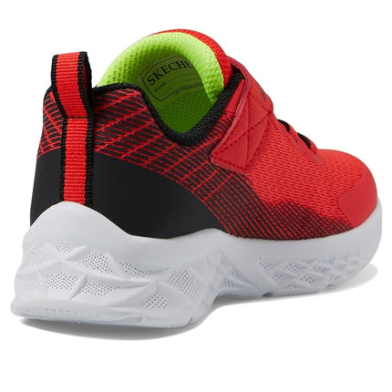 Skechers Boys' Microspec II Zovrix Trainer, Red, 10.5 UK Child
