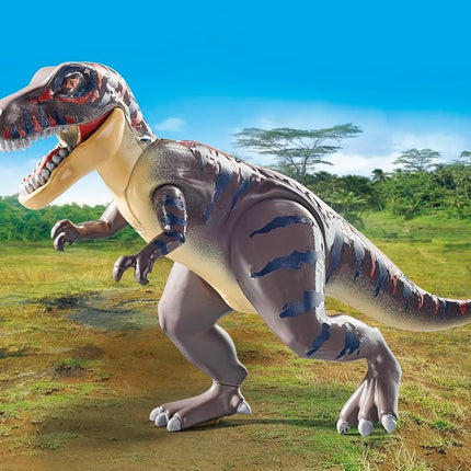Playmobil 71524 Dinos: T-Rex Trace Path, thrilling search for the Tyrannosaurus Rex, with motorcycle, camera, and real dino bones, sustainable play sets suitable for children ages 4+