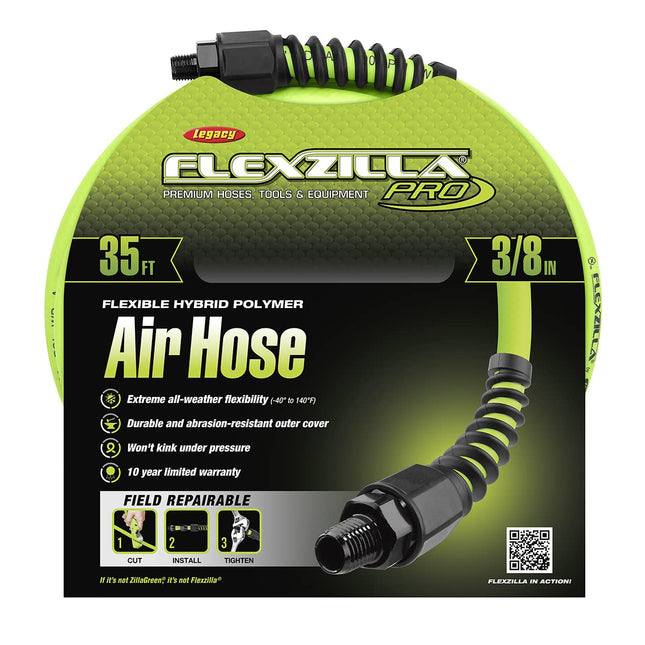 Flexzilla HFZP3835YW2 air Hose, 3/8" (inches) x 35' (feet)