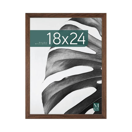 MCS Studio Gallery Frame, Walnut Woodgrain, 18 x 24 in, Single