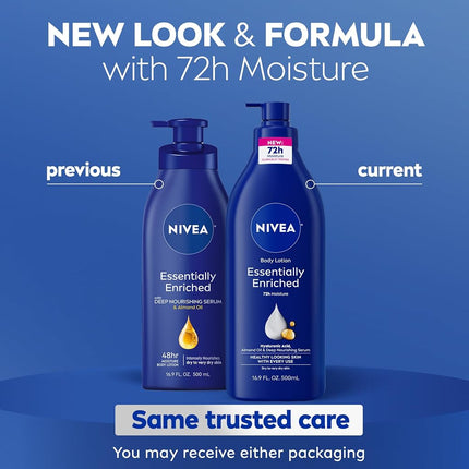 NIVEA Essentially Enriched Body Lotion 16.9 Fluid Ounce