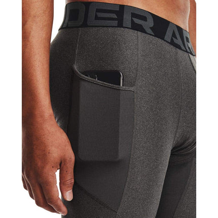 Under Armour Men's Fitness HG 3/4 Comp Leggings, Carbon Heather / / Black (090), S Long
