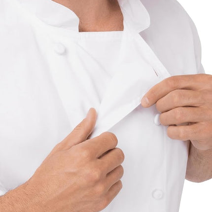 Chef Works Men's Cbc01whts Chef's Jacket, White, S