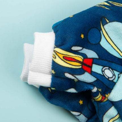 CuteBone Rocket Dog Pajamas Dog Apparel Dog Jumpsuit Pet Clothes Pajamas Puppy Clothes P16S-AU