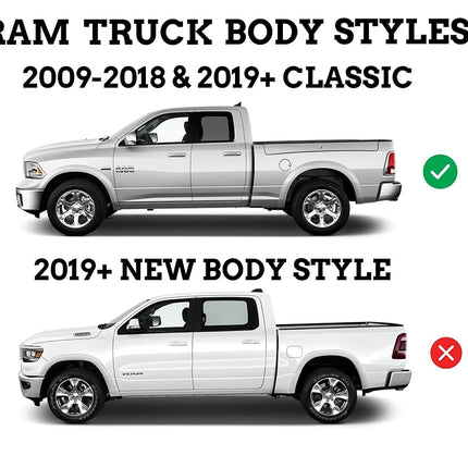 Husky Liners - Front & Rear Mud Guards | 2009-2023 Ram 1500/Ram 1500 Classic, 2010-2018 Ram 2500/3500 w/Single Rear Wheels & with OEM Fender Flares, Front & Rear Set - Black, 4 Pc | 58186