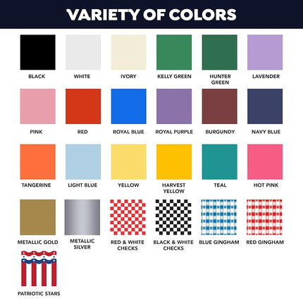 Party Essentials Plastic Banquet Table Roll Available in 27 Colors, 40" x 100', Light Blue