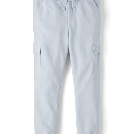 The Children's Place Boys' Active French Terry Cargo Jogger Pants, Winter Ice Cargo, X-Small